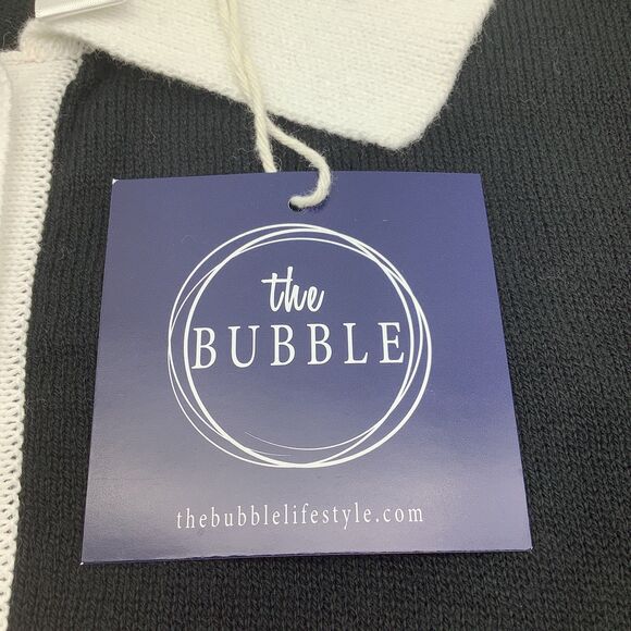 The Bubble Womens Mulligan Long Sleeve Sweater Black Size Large NWT - Picture 4 of 8